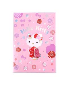 Hello Kitty - Holographic Softcover Notebook - Kimono - A5 - Checkered