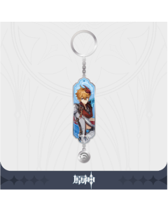 Genshin Impact Character Drawing Card Metal Keychain: Tartaglia aka Childe