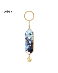 Genshin Impact Character Drawing Card Metal Keychain: Eula