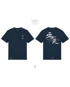 Genshin Impact - Kamisato Ayaka - Frostlake Heron  T-Shirt - French Navy