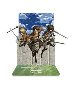 Attack on Titan - Eren, Mikasa & Armin - Acrylic Diorama - 20cm
