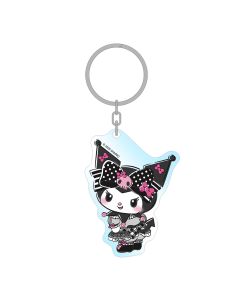 Kuromi - Acrylic Keychain - Pink Black Party Series - 7cm