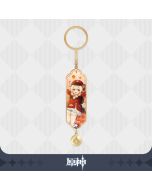 Genshin Impact Character Drawing Card Metal Keychain: Klee