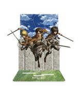 Attack on Titan - Eren, Mikasa & Armin - Acrylic Diorama - 20cm