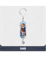 Genshin Impact Character Drawing Card Metal Keychain: Tartaglia aka Childe